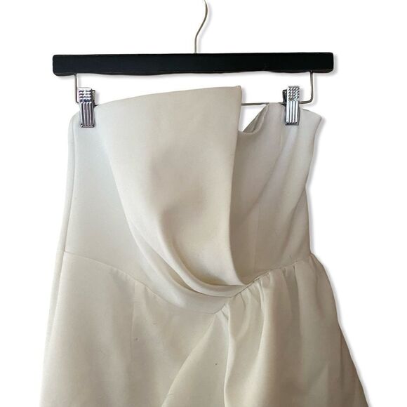 Elliatt Reception Dress white ivory midi asymmetrical wedding party Revolve M - Picture 5 of 11